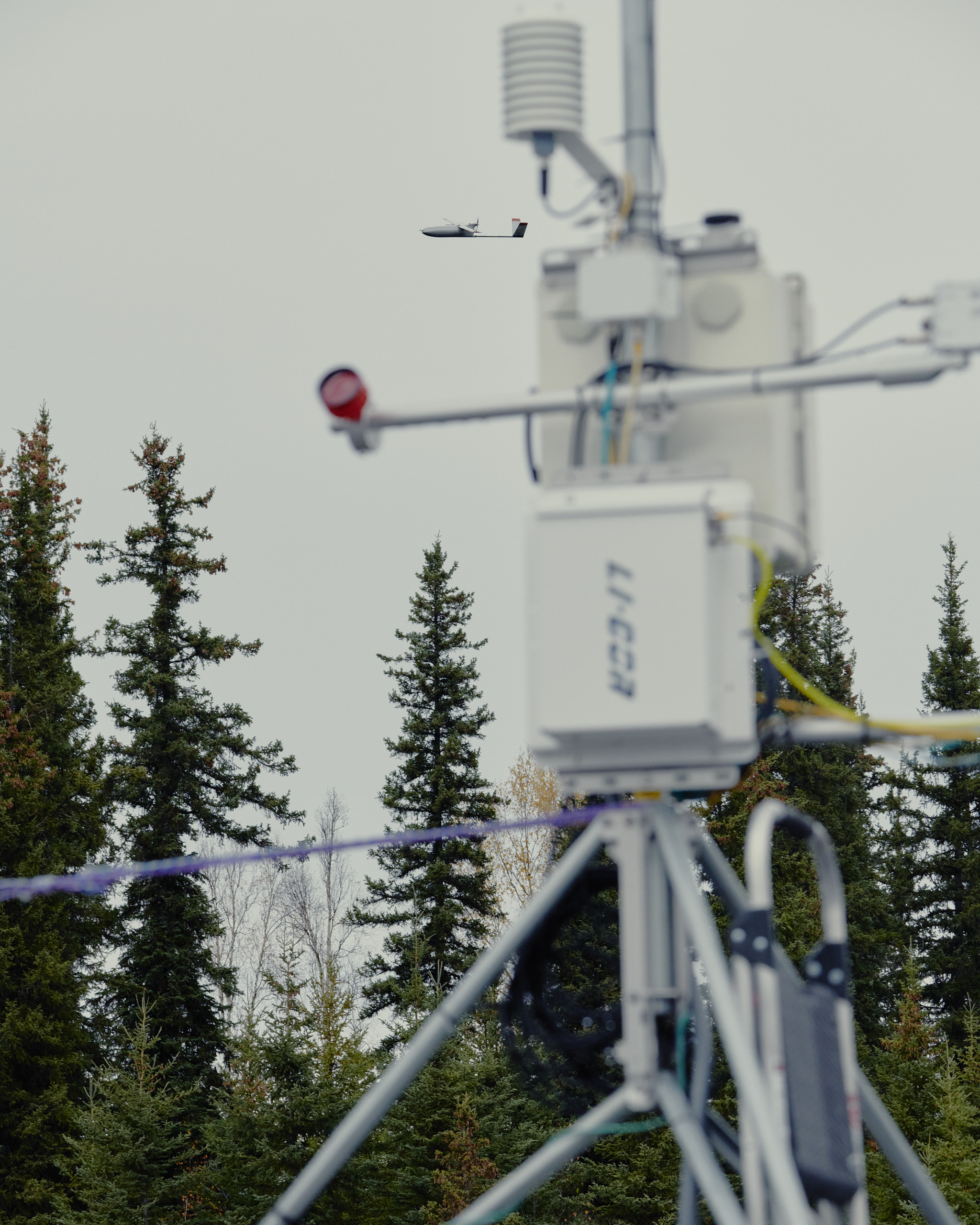 Field sampling of methane from permafrost thaw features